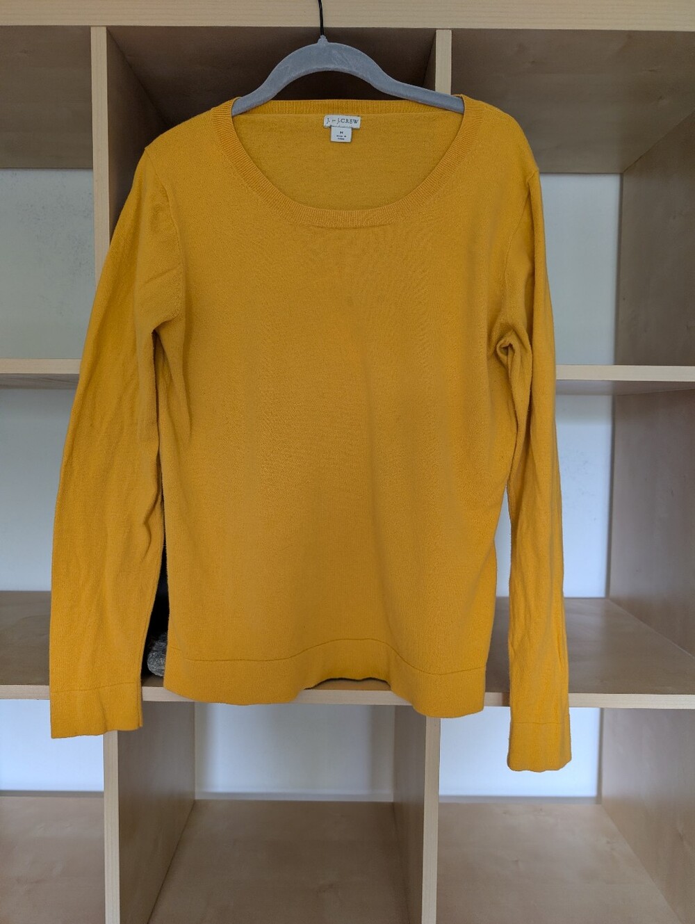 J By J Crew Golden Yellow Scoop Neck Crew Sweater